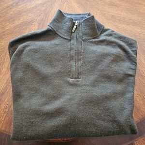 Club Room Olive Green Zip-Up Sweater Men's Size M